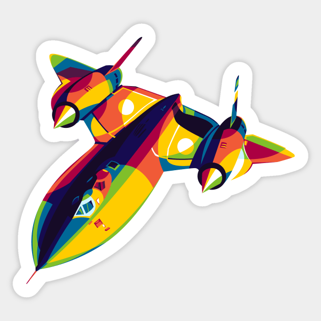 SR-71 Blackbird Sticker by wpaprint